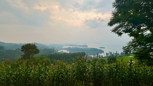 Lake Kivu, seen from Kamembe, Rwanda